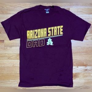 Arizona State Sun Devils Dad T-Shirt Champion Men’s Size Medium Red ASU M